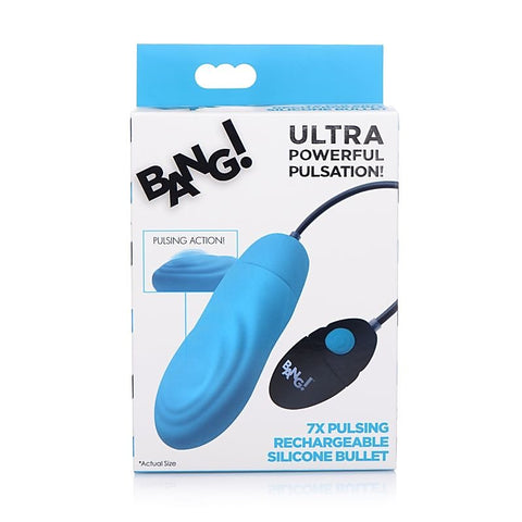 Bang 7X Pulsing Rechargeable Vibrating Bullet By Xr Brands - Bullet Vibrators