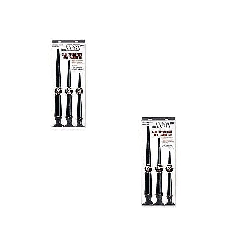 Hosed Slim Tapered Anal Hose Training Set By Xr Brands - Butt Plugs