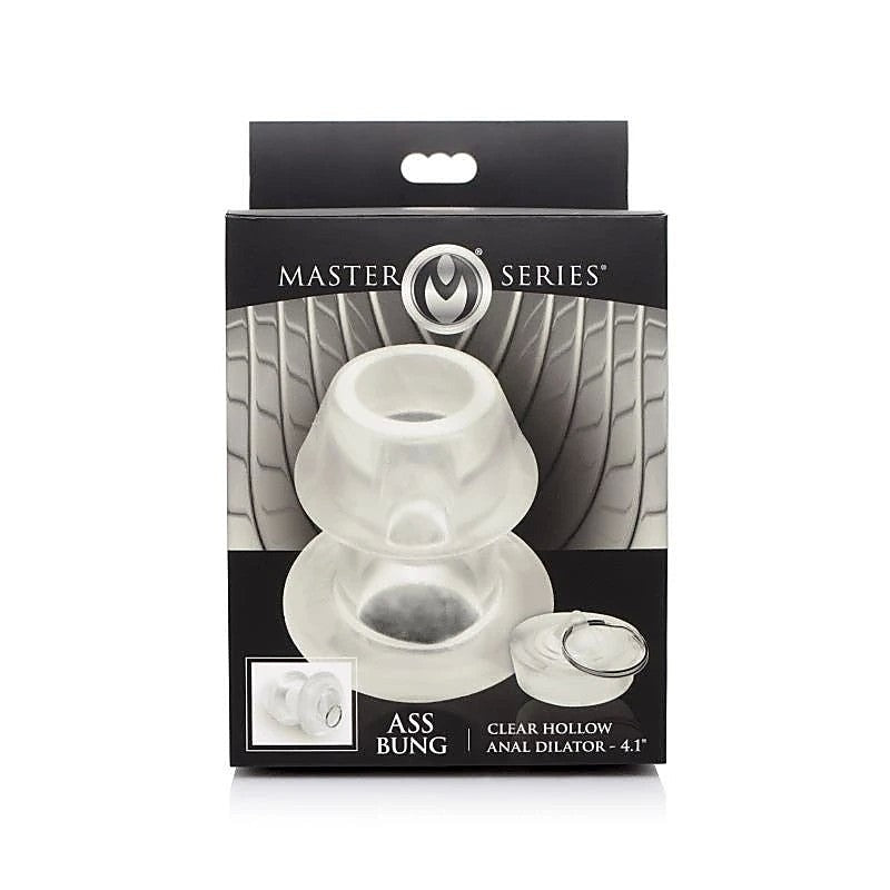 Master Series Ass Bung Clear Hollow Anal Dilator - Butt Plugs