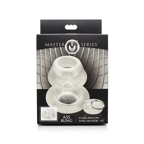 Master Series Ass Bung Clear Hollow Anal Dilator - Butt Plugs