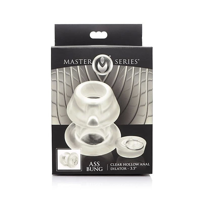 Master Series Ass Bung Clear Hollow Anal Dilator - Butt Plugs