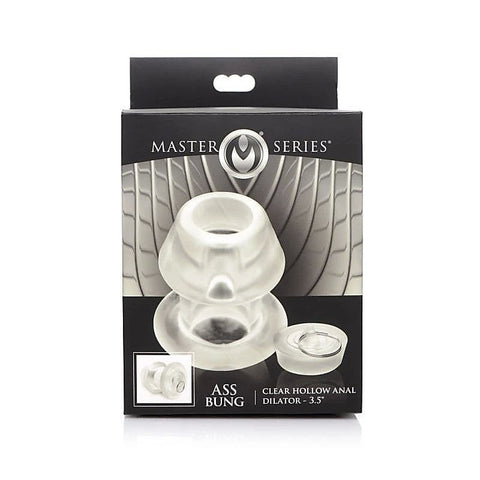 Master Series Ass Bung Clear Hollow Anal Dilator - Butt Plugs