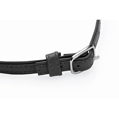 Master Series Sex Pet Leather Choker BDSM Collar With Silver Ring - Collars and Leads