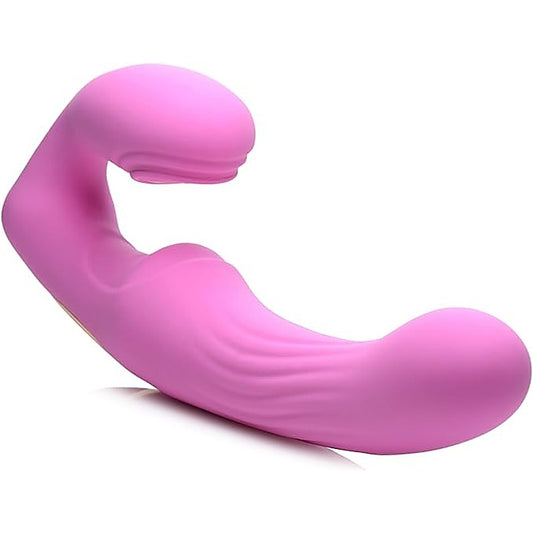 Strap U 15X U Pulse Strapless Strap On With Remote Pink - Strap On Sextoys