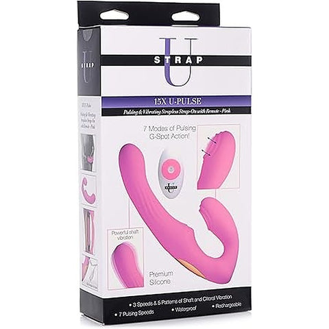 Strap U 15X U-Pulse Strapless Strap-On By Xr Brands - Strap On Sextoys