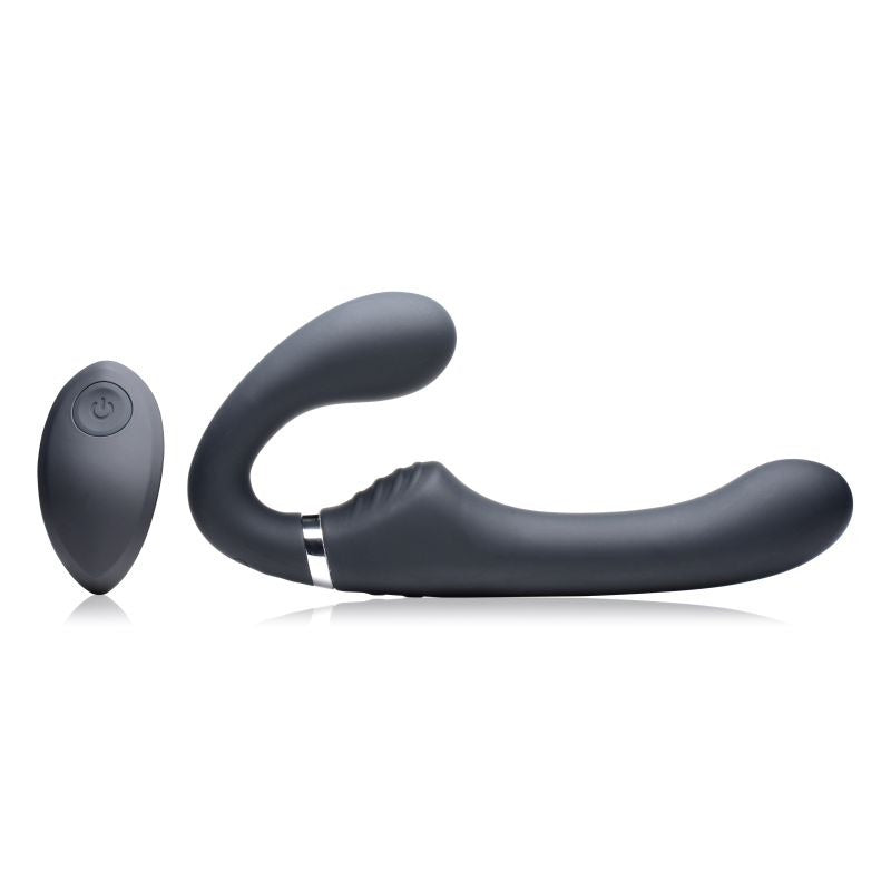 Mighty Rider 10X Strapless Strap-On w/ Remote by XR Brands - Strap On Sextoys