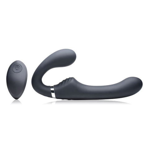 Mighty Rider 10X Strapless Strap-On w/ Remote by XR Brands - Strap On Sextoys