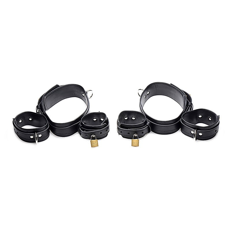 Strict Frog Tie Bondage Restraint Set Black - Bondage Kits