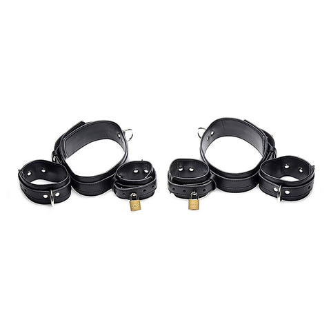 Strict Frog Tie Bondage Restraint Set Black - Bondage Kits