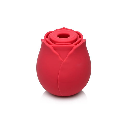 Bloomgasm 10X Wild Rose Silicone Clitoral Suction Stimulator - Clit Ticklers and Pulsators