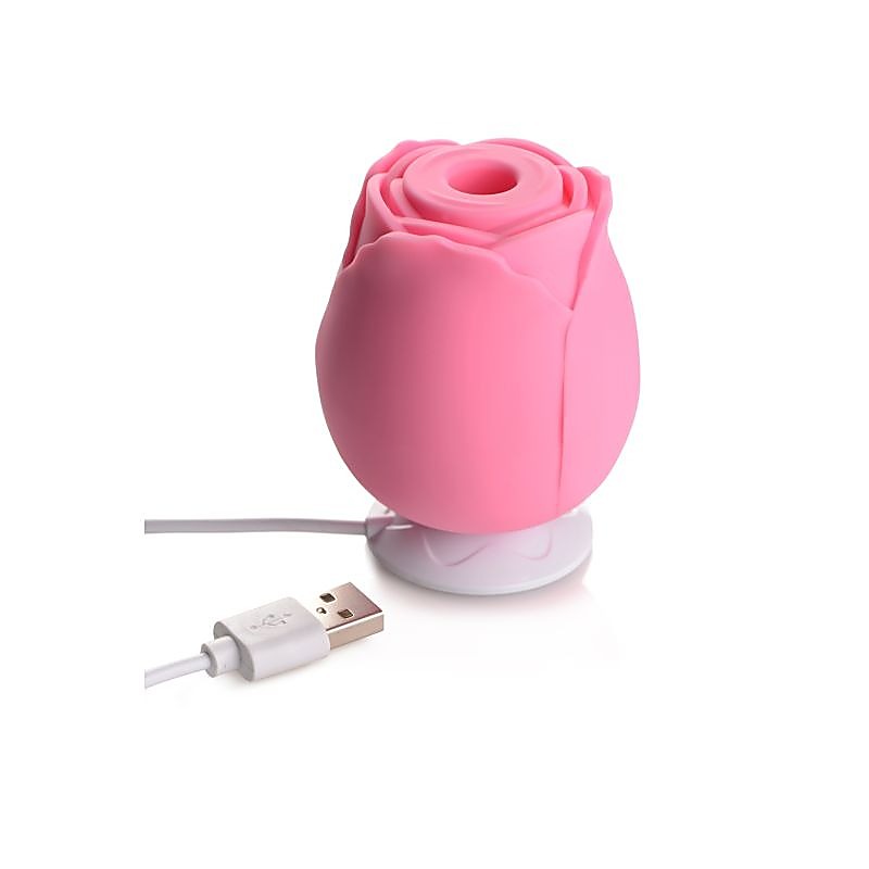 Bloomgasm 10X Wild Rose Silicone Clitoral Suction Stimulator - Clit Ticklers and Pulsators
