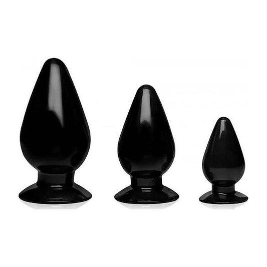Master Series Triple Cones Anal Plug Set By Xr Brands - Butt Plugs