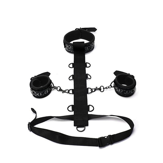 Whip Smart Diamond Fetish Play Body Restraint 3 Piece Set