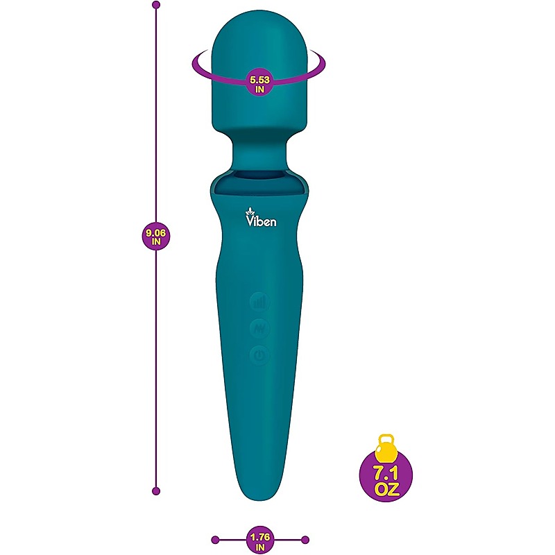 Fierce Rechargeable Vibrating Wand Massager By Viben - Body Wands