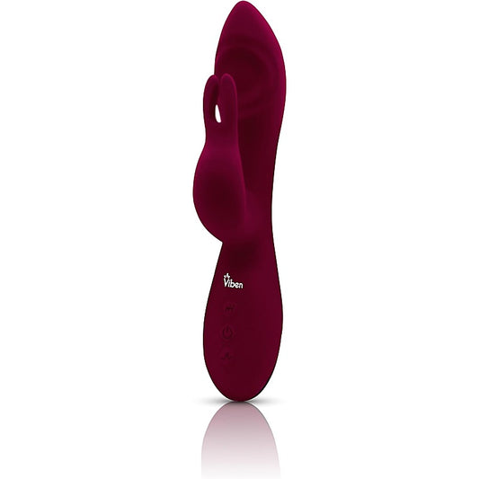 Viben Pzazz Rechargeable Thumping Rabbit Vibrator Ruby - Rabbit Vibrators