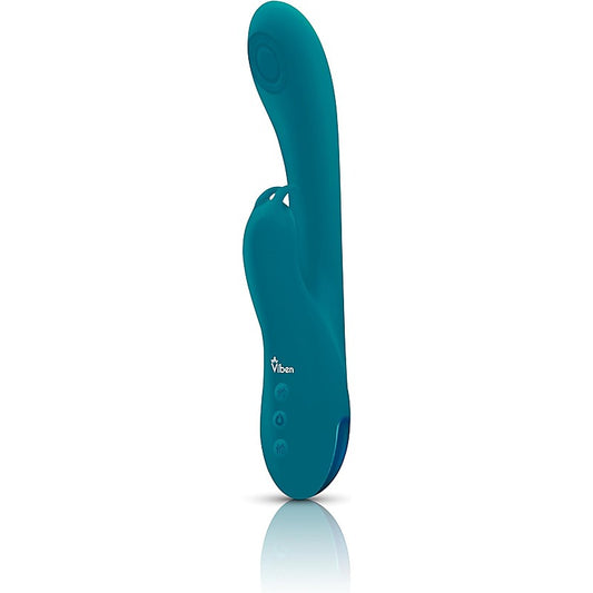 Viben Razzle Rechargeable Thumping Rabbit Massager Ocean - Rabbit Vibrators