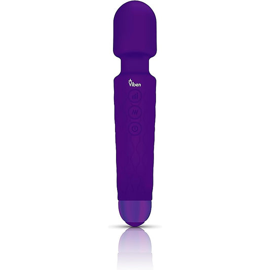 Viben Tempest 20 Function Travel Body Wand Massager Violet
