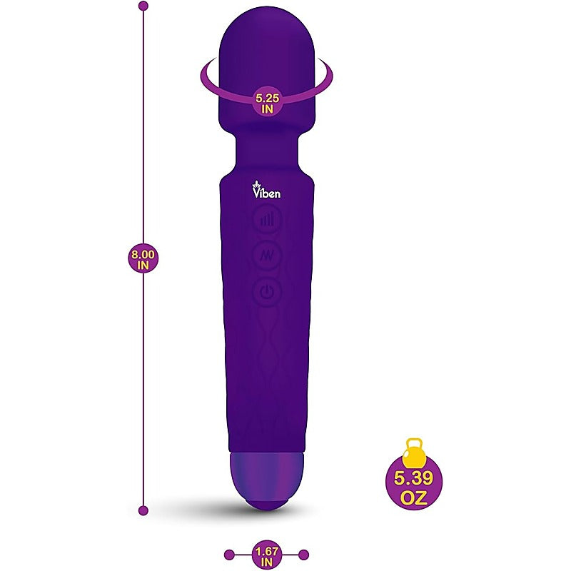 Tempest 20 Function Travel Body Wand Massager By Viben - Body Wands