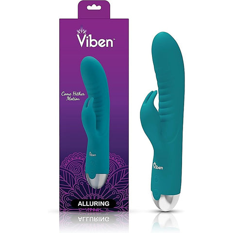 Viben Alluring Come Hither Rabbit Vibrator Ocean