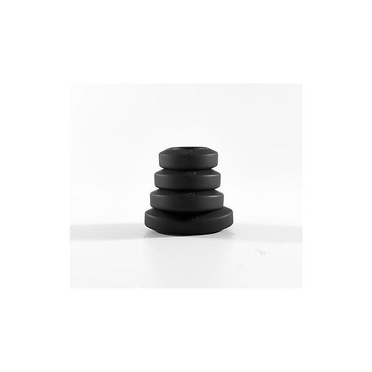 Brutus Big Bulge Silicone Cock Ring Set 4 Piece Black - Cock Ring Sets