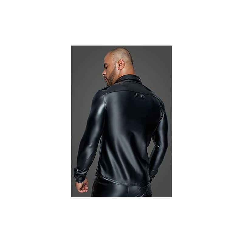 Powerwetlook Pvc Long Sleeved Men'S Shirt By Noir Handmade - His Fetish
