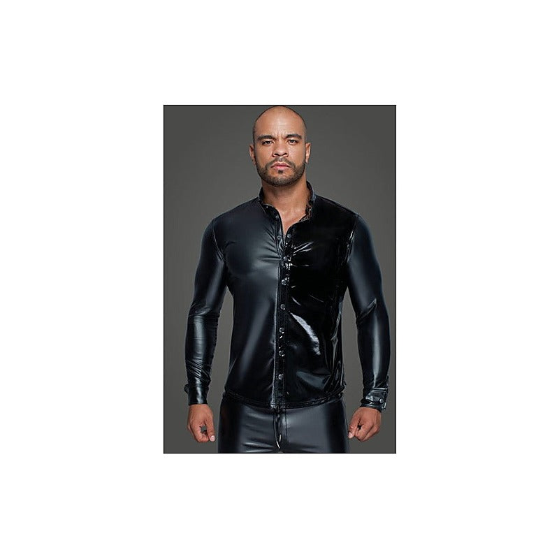Powerwetlook Pvc Long Sleeved Men'S Shirt By Noir Handmade - His Fetish