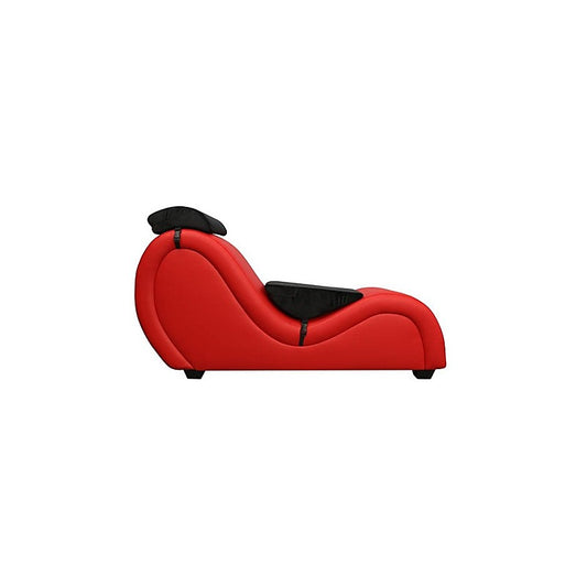 Daytona Kama Sutra Mebon Chaise Love Lounge Red With Black Pillows