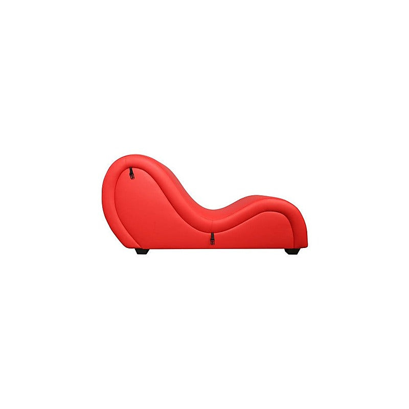Kama Sutra Mebon Chaise Love Lounge Red With Black Pillows - Sex Furniture
