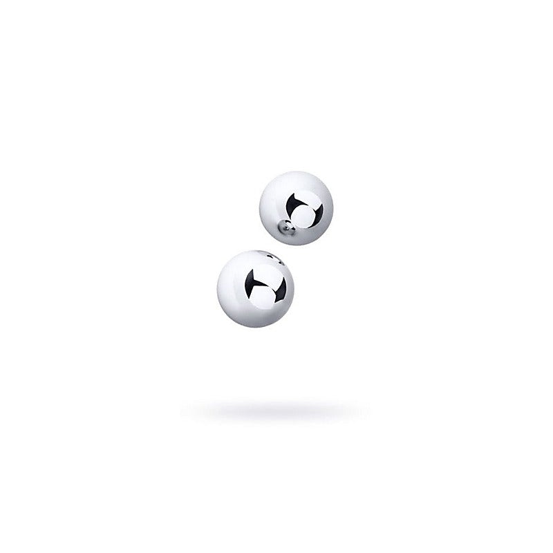 Metal Silver Vaginal Balls 2 Piece By Toyfa - Love Eggs and Kegel Exercisers