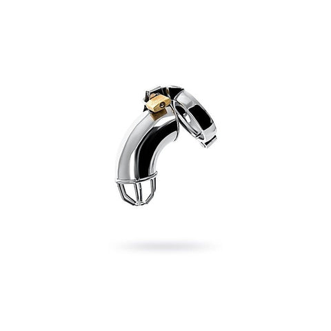 Metal Silver Metal Cock Cage With Rings & Lock - Male Chastity