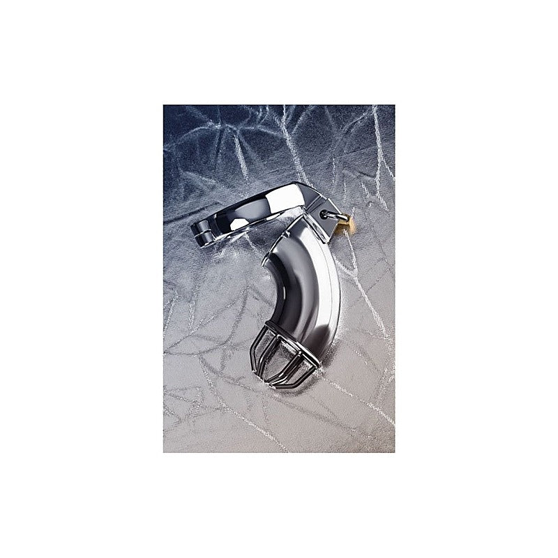 Metal Silver Metal Cock Cage With Rings & Lock - Male Chastity