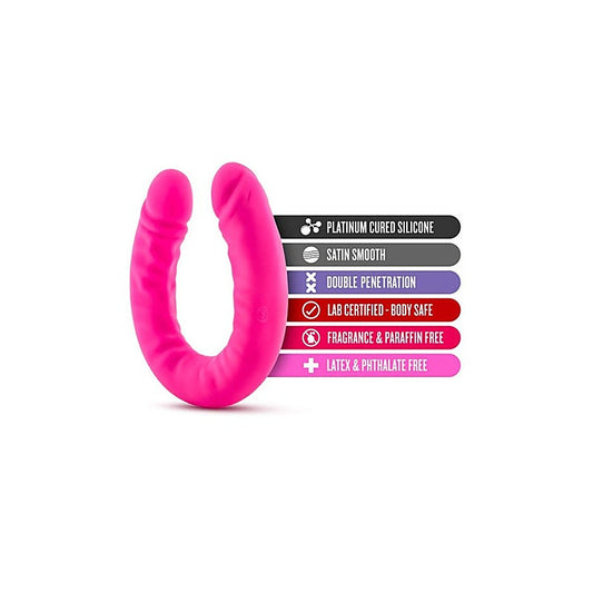 Ruse Silicone Slim 18 Inch Double Ender Realistic Dong