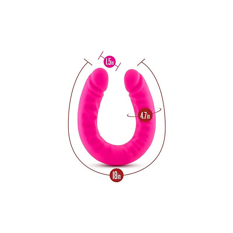 Ruse Silicone Slim 18 Inch Double Ender By Blush Novelties - Double Ender