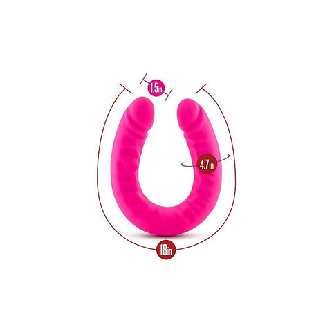 Ruse Silicone Slim 18 Inch Double Ender By Blush Novelties - Double Ender