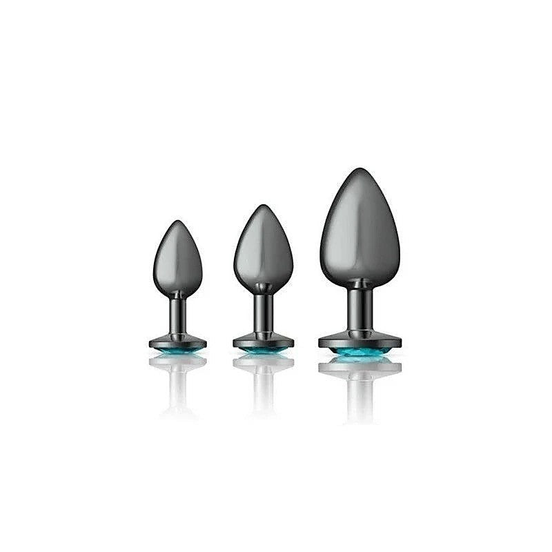 Cheeky Charms Round Metal Butt Plug Kit By Viben - Butt Plugs