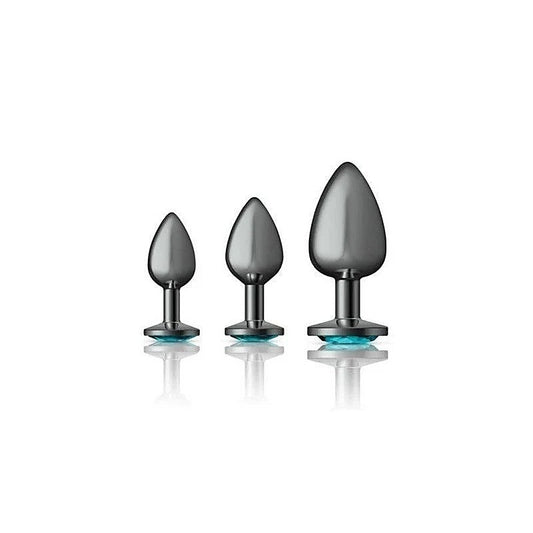 Cheeky Charms Round Metal Butt Plug Kit By Viben - Butt Plugs