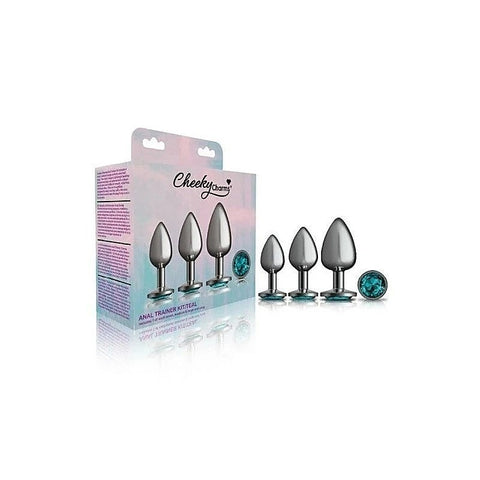 Cheeky Charms Round Metal Butt Plug Kit By Viben - Butt Plugs
