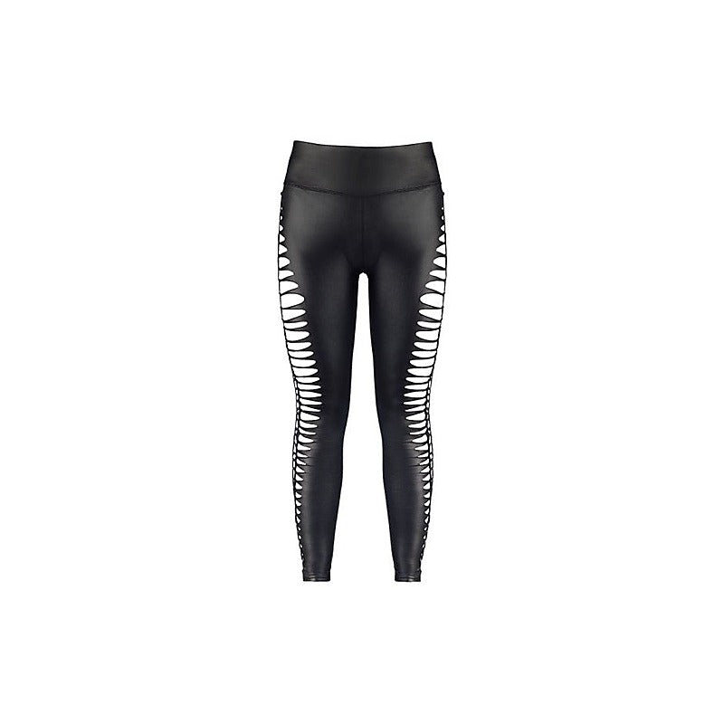 Stretch Wetlook Cut Out Leggings By Axami Lingerie - Her Fetish