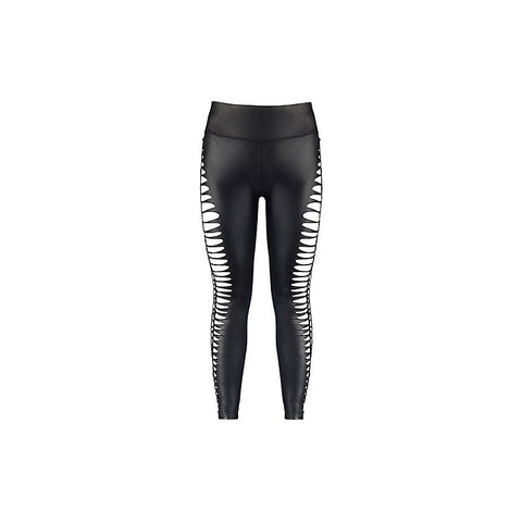 Stretch Wetlook Cut Out Leggings By Axami Lingerie - Her Fetish