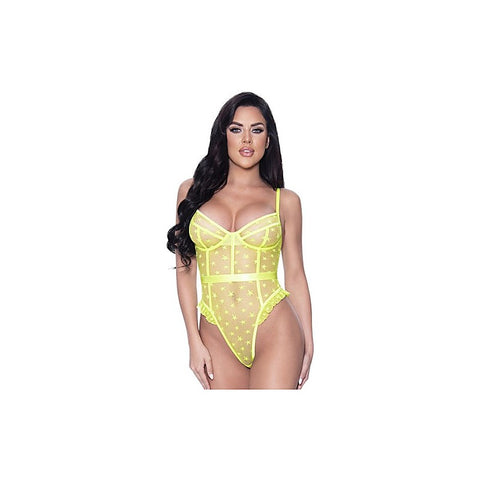 Exposed Lingerie High Leg Star Womens Teddy By Magic Silk - Teddies and Bodysuits