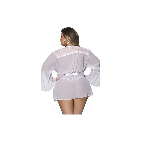 Premium Flowing Short Robe By Magic Silk - Kimono's and Gowns