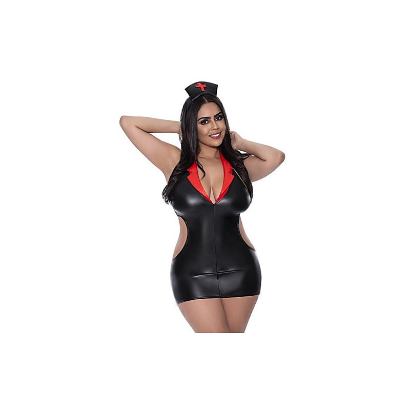 Exposed Lingerie Sexy Night Nurse Costume By Magic Silk - Fancy Dress Ups
