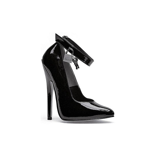 6 Inch Fetish Pump With Lock And Key By Ellie Shoes - Womens Footwear