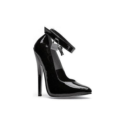 6 Inch Fetish Pump With Lock And Key By Ellie Shoes - Womens Footwear