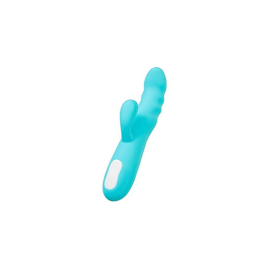JOS Merry Swirl 10 Function Rotating Shaft Rabbit Vibrator Blue - Rabbit Vibrators