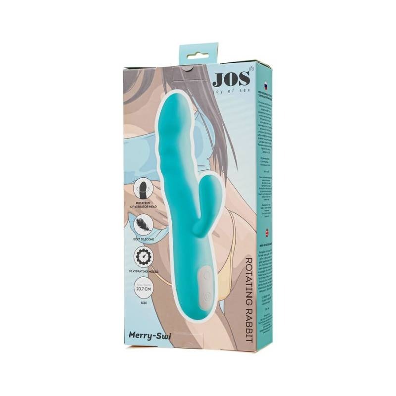 JOS Merry Swirl Rotating Shaft Rabbit Vibrator by ToyFa - Rabbit Vibrators