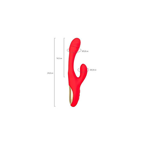 Jos Patti Moving Tongue Multi Function Rabbit Vibrator - Rabbit Vibrators