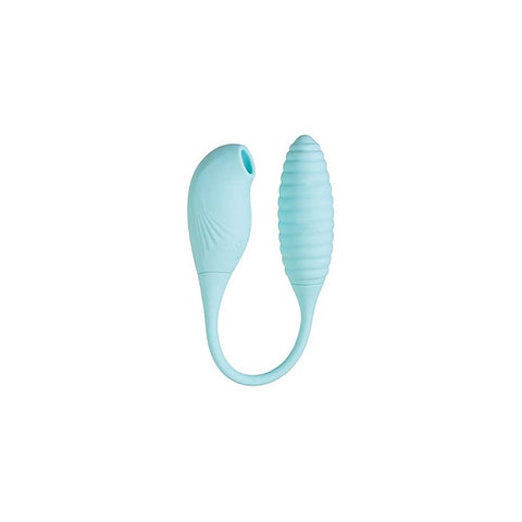 JOS Roow Vaginal and Clitoral Air Pulse Stimulator Blue - Clit Ticklers and Pulsators