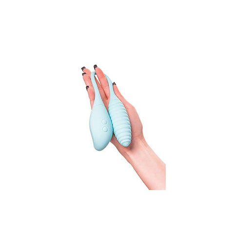 JOS Roow Vaginal and Clitoral Air Pulse Stimulator Blue - Clit Ticklers and Pulsators