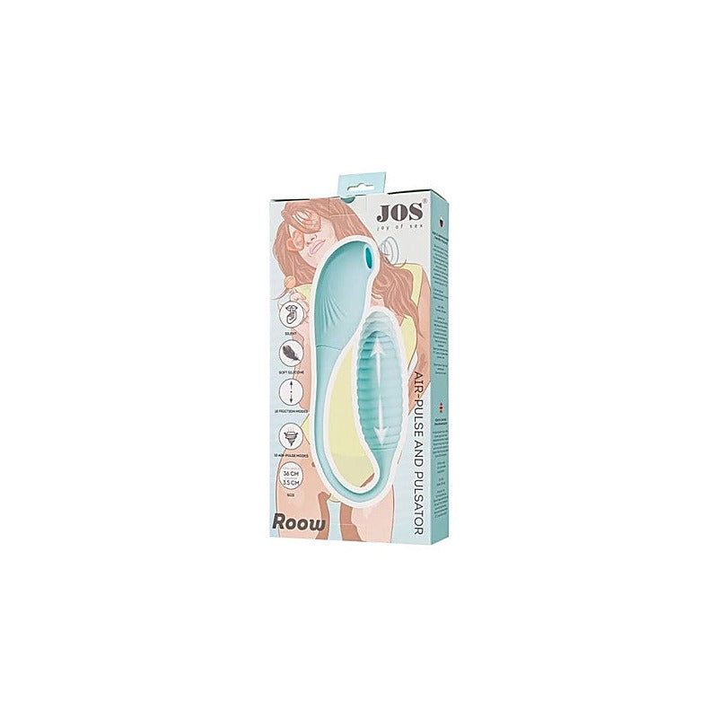 JOS Roow Vaginal and Clitoral Air Pulse Stimulator Blue - Clit Ticklers and Pulsators